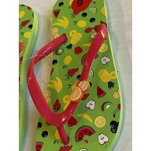 Disney Parks Hidden Mickey Mouse Flip Flops Sz 6 - Picture 2 of 11